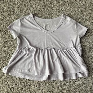 Lavender Babydoll Top
